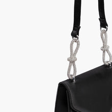 Load image into Gallery viewer, Black Rhinestone Strap Shoulder Crossbody