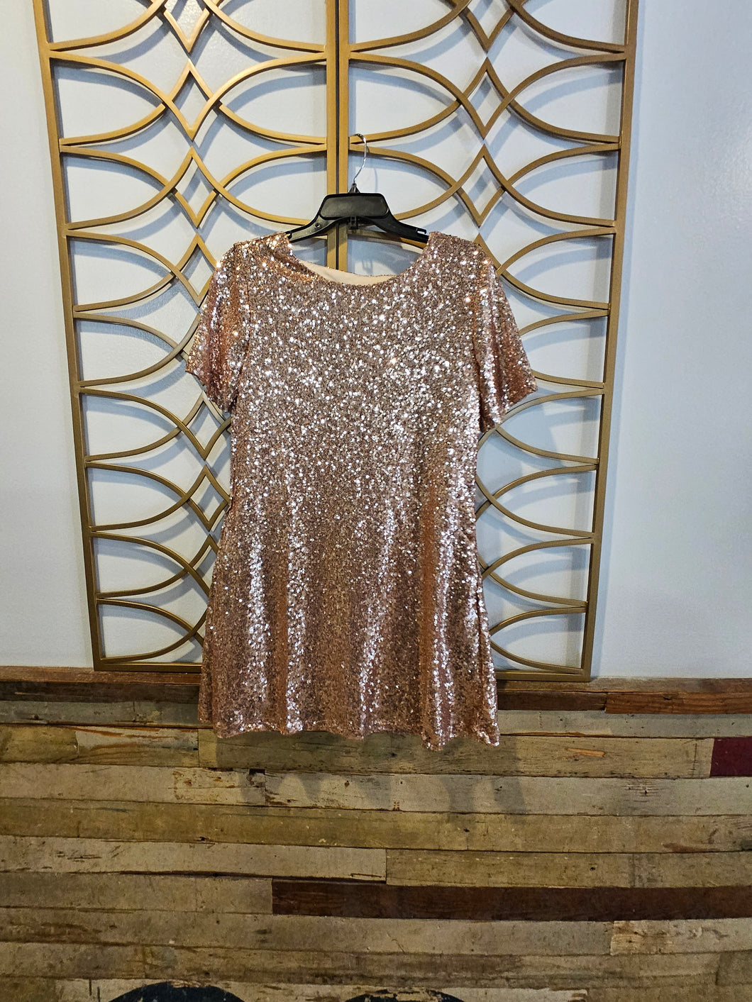 Rose Gold Sequin Dress