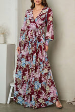Load image into Gallery viewer, LONG SLEEVE  FLORAL MAXI DRESS
