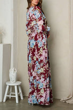 Load image into Gallery viewer, LONG SLEEVE  FLORAL MAXI DRESS
