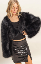 Load image into Gallery viewer, Faux Fur Cropped Jacket
