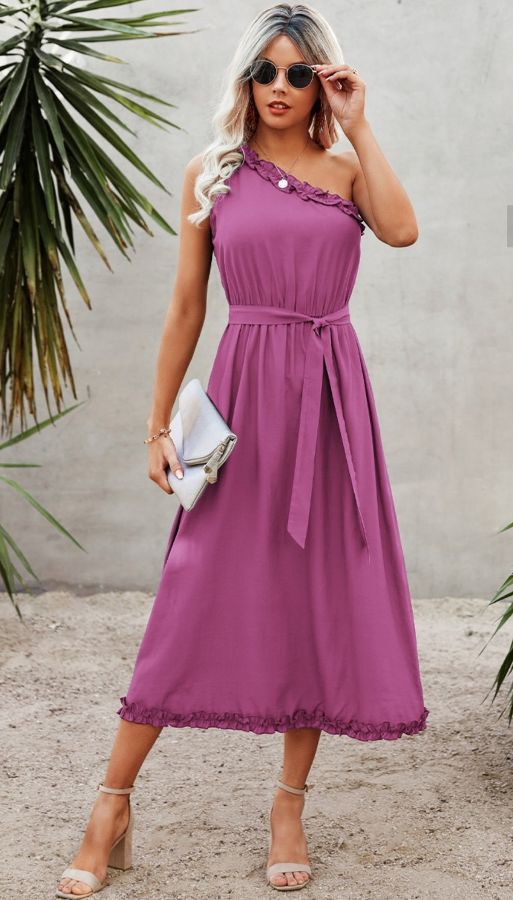 Purple Midi Dress