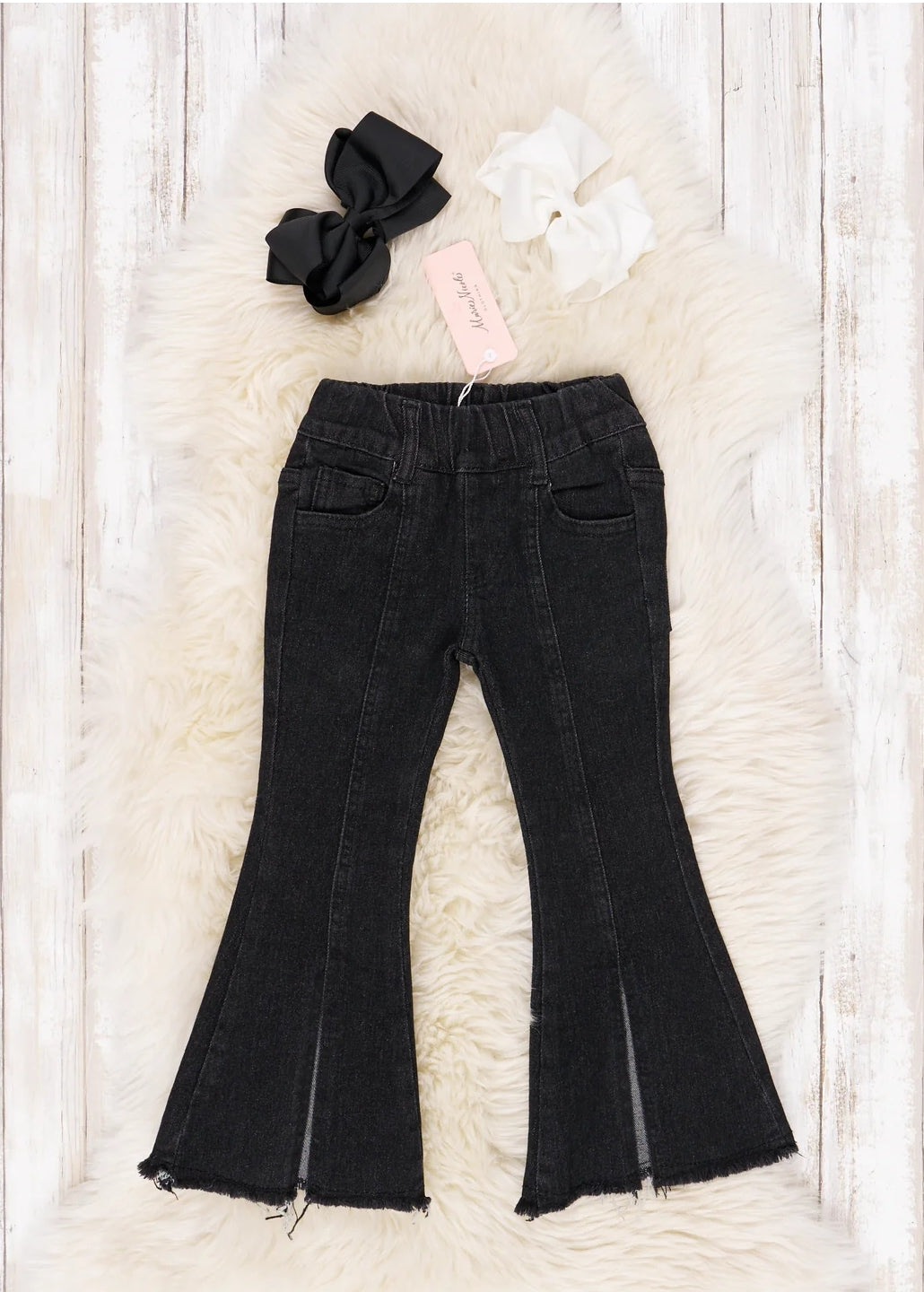 Black Denim Bell Bottoms