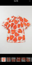 Load image into Gallery viewer, Orange Floral Top
