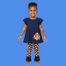 Load image into Gallery viewer, Blue Turkey Two Piece
