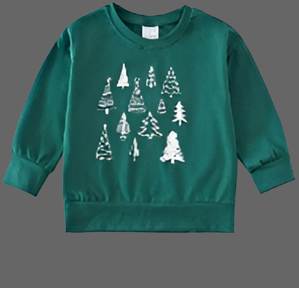 Green Christmas Tree Sweatshirt