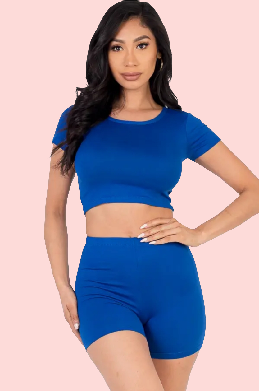 Biker Short Set
