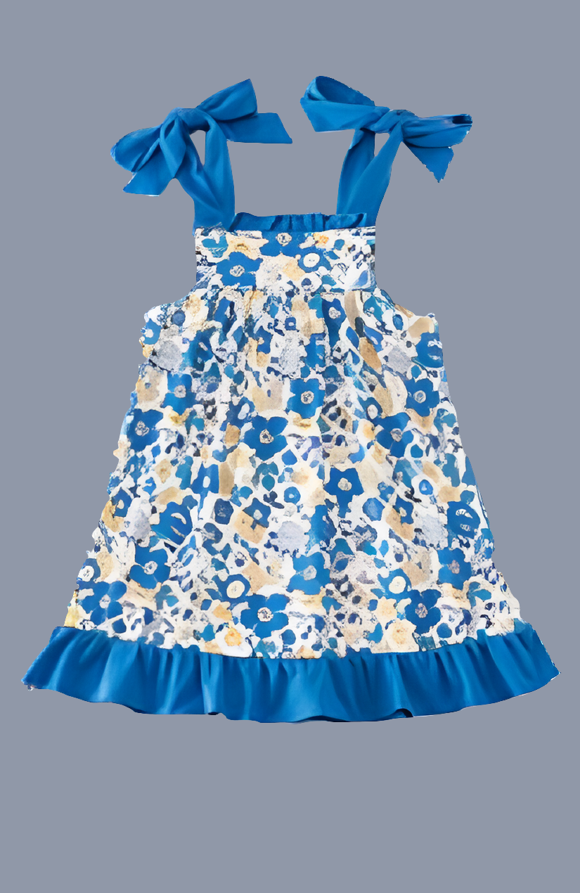 Blue Floral Sundress