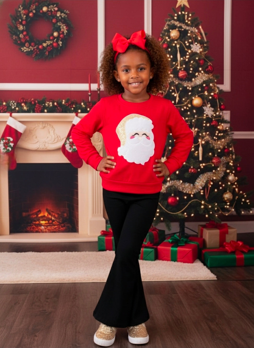 Santa's Bell Bottom Outfit