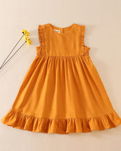 Load image into Gallery viewer, Mustard Linen Dress
