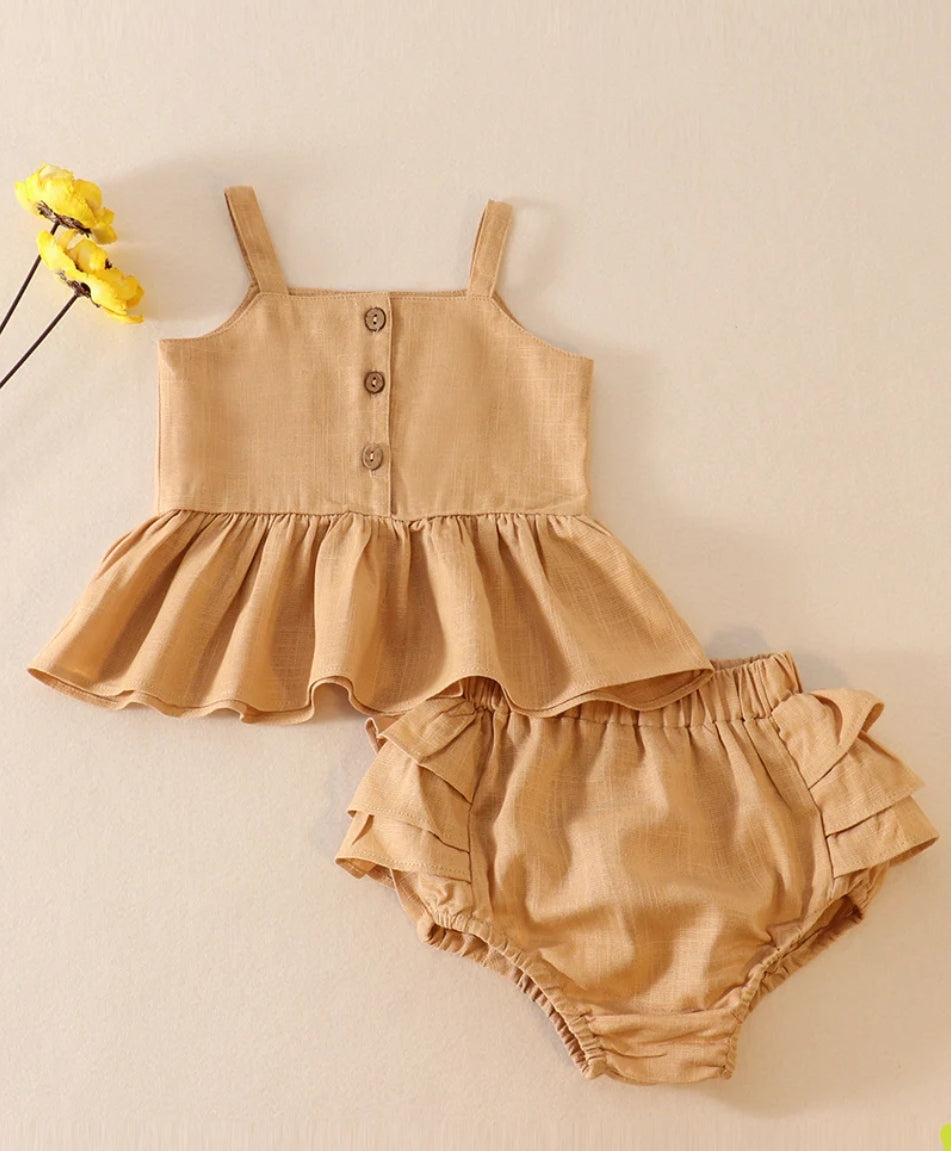 Little Lillie Linen Outfit