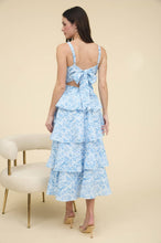 Load image into Gallery viewer, Blue Floral Maxi Dress
