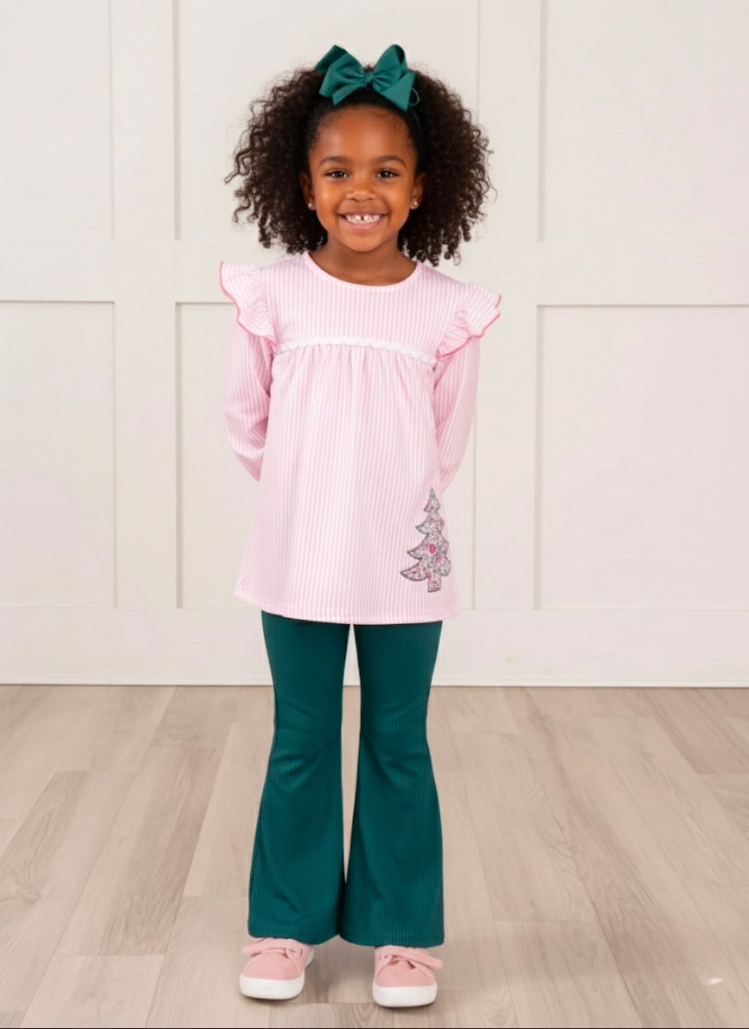 Pink Stripe Christmas Set