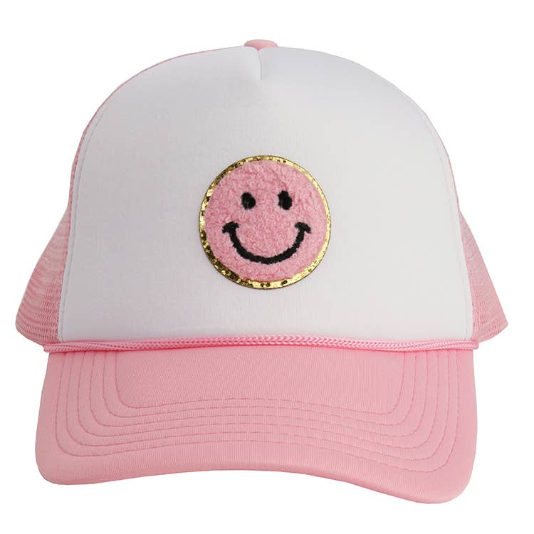 Happy Face Patch Trucker Hat